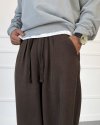 Yıkamalı Bağcıklı Baggy Bol Kalıp Jean Kahverengi