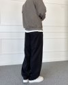 Yıkamalı Bağcıklı Baggy Bol Kalıp Jean Siyah