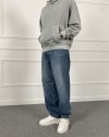 Yıkamalı Regular Kalıp Denim Mavi Jean
